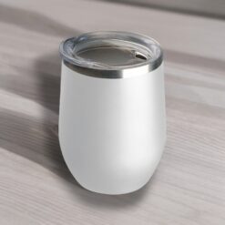 Duplafalú termoszbögre - fehér