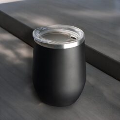 Duplafalú termoszbögre - fekete