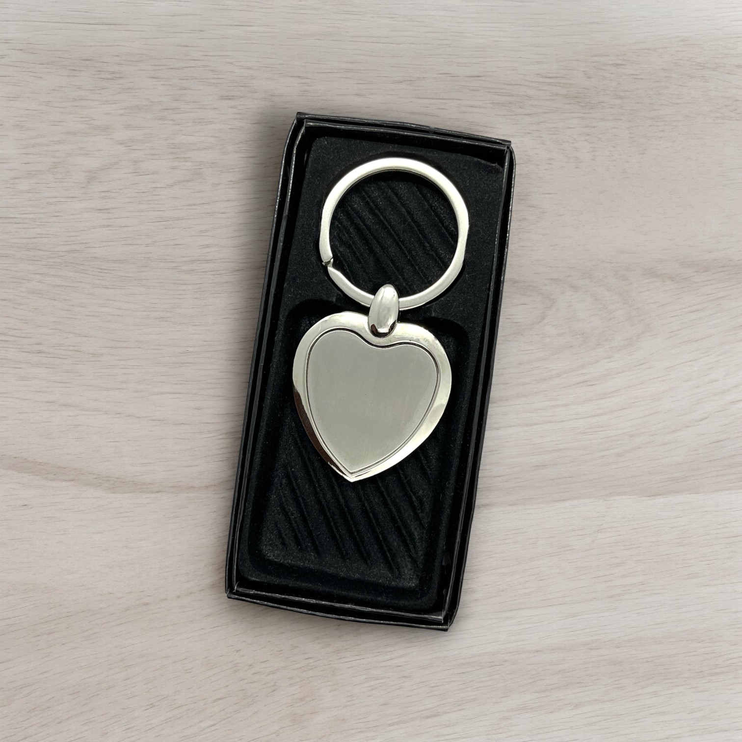 Fém szív kulcstartó