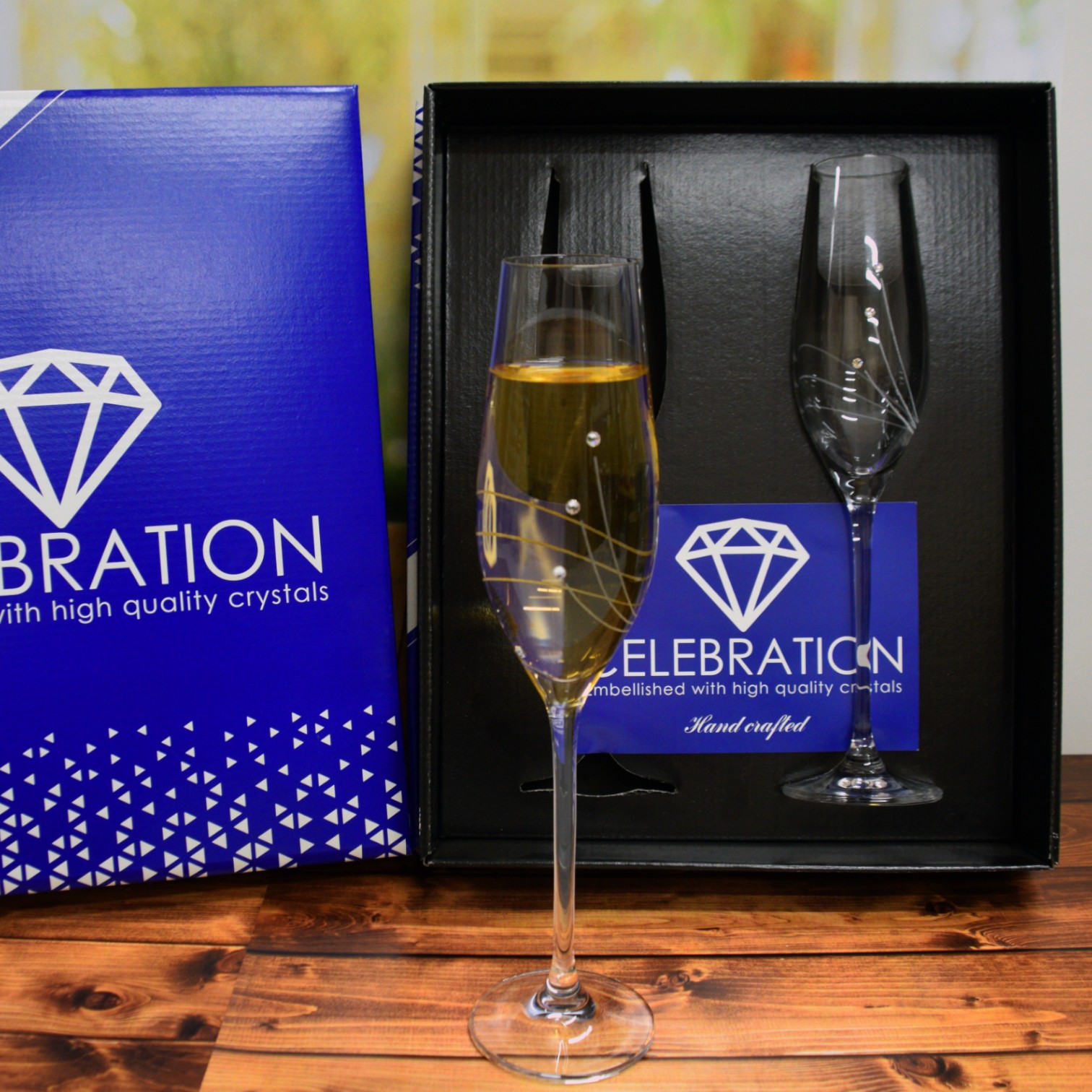 Pezsgős kristálypohár szett prémium kristályokkal - Image 2