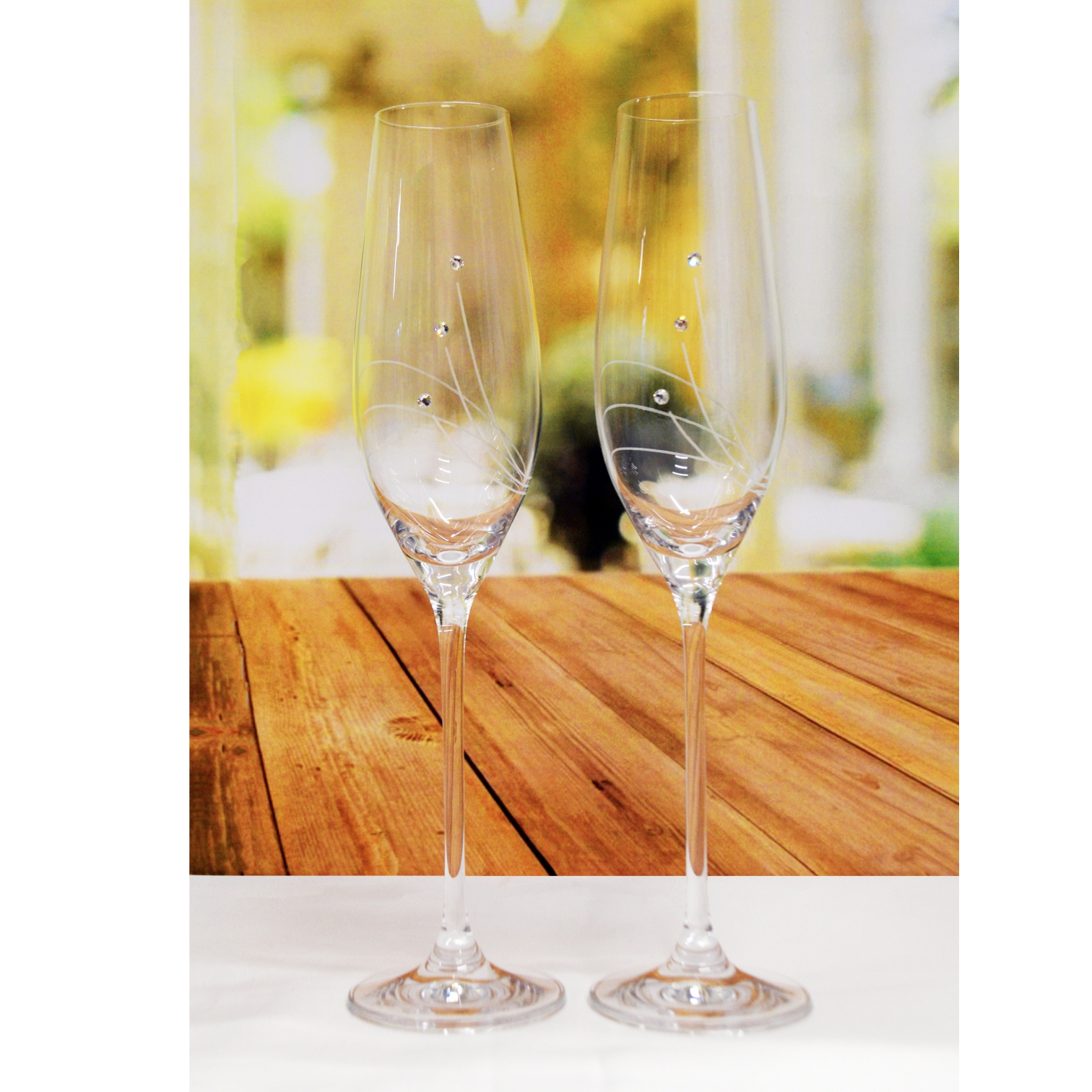 Pezsgős kristálypohár szett prémium kristályokkal - Image 3