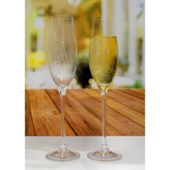 Pezsgős kristálypohár szett prémium kristályokkal