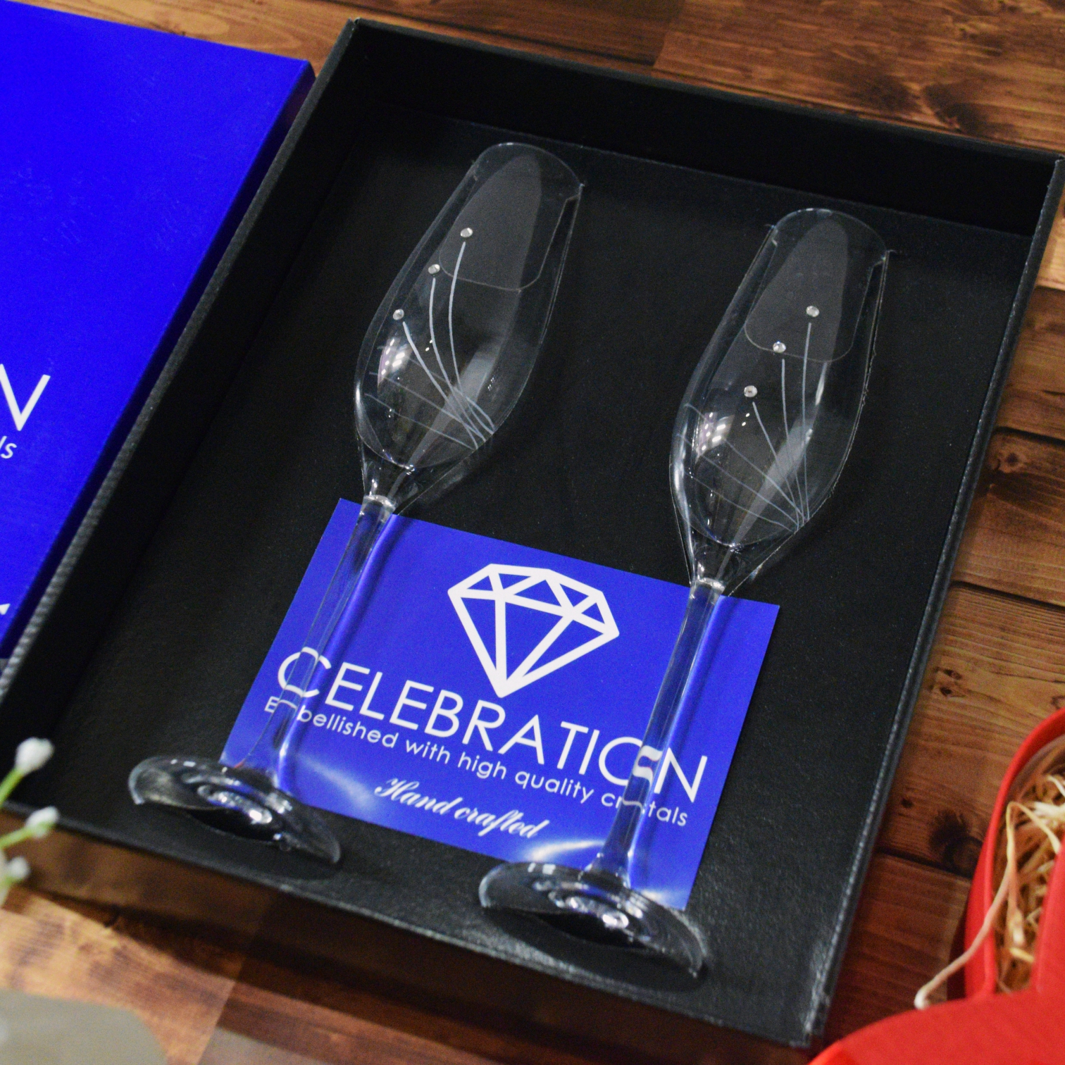 Pezsgős kristálypohár szett prémium kristályokkal - Image 4