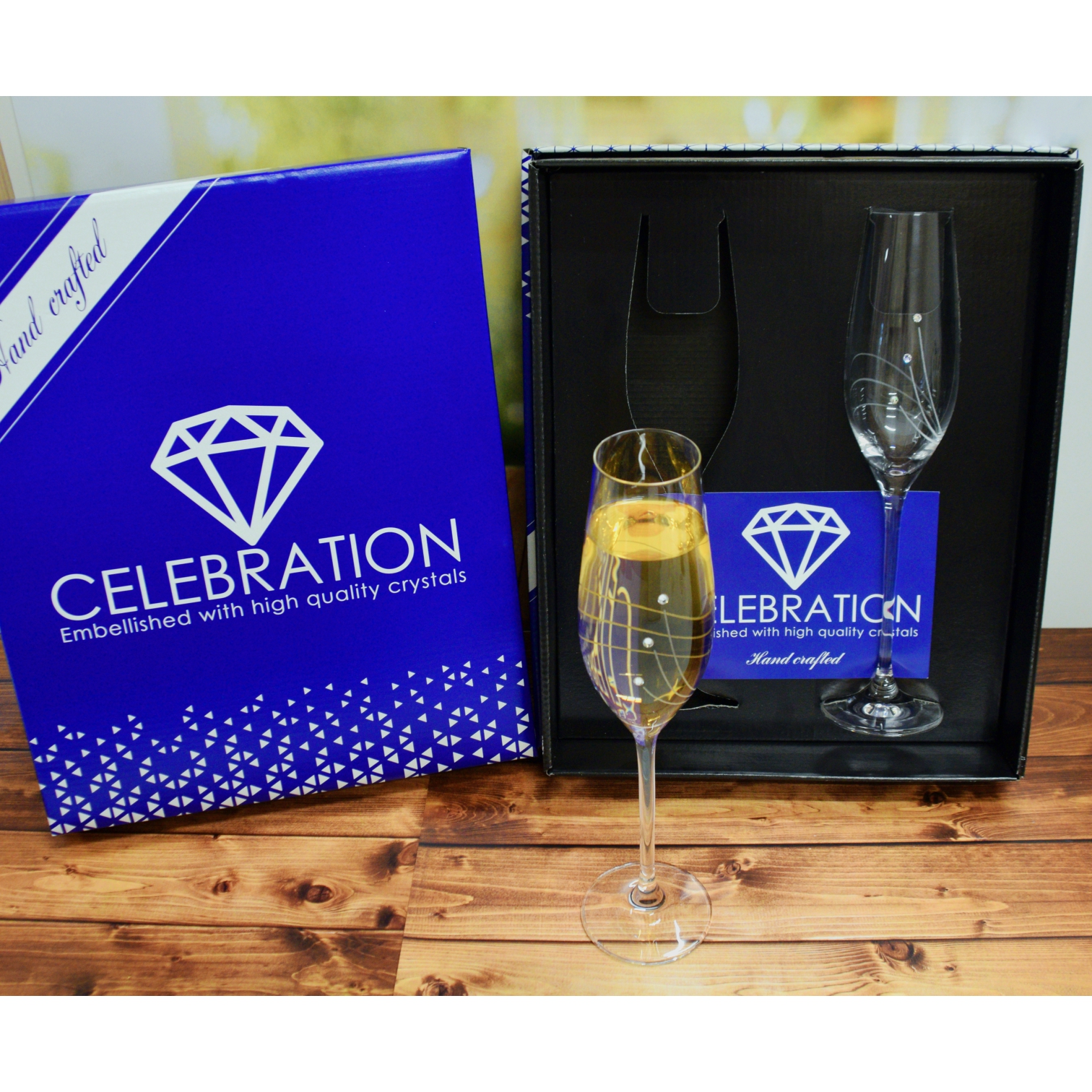 Pezsgős kristálypohár szett prémium kristályokkal - Image 5