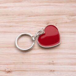 Piros szív kulcstartó