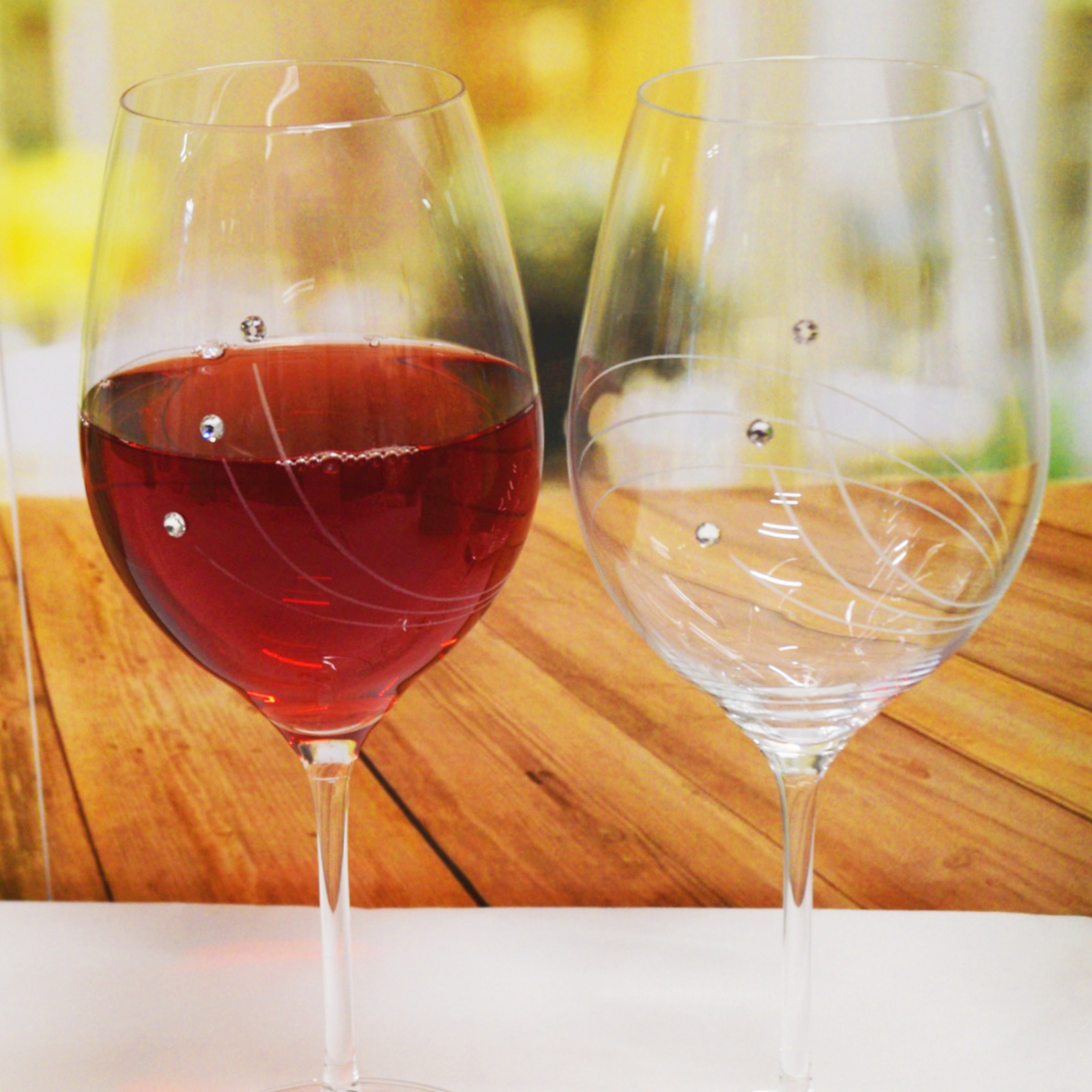 Vörösboros kristálypohár szett prémium kristályokkal - Image 3