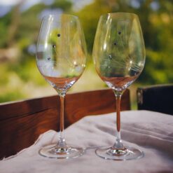 Vörösboros kristálypohár szett prémium kristályokkal