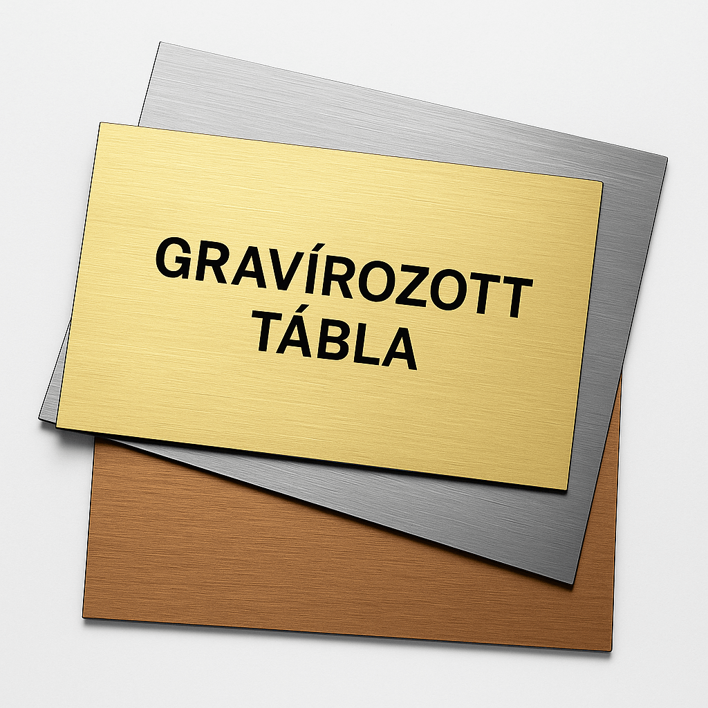 Gravírozott tábla – 20×20 cm